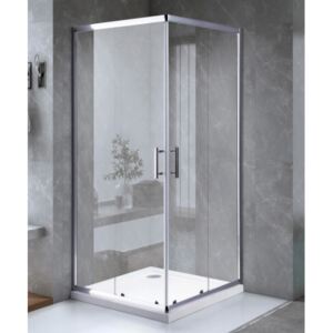 ARBO Glass zuhanykabin elhúzható ajtóval - 90 x 90 cm