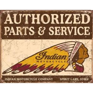 Indian motorcycles - Authorized Parts and Service fémplakát, (40 x 31,5 cm)