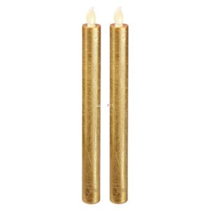 EMOS Home Deco arany hosszú gyertya 2x0,06W meleg fehér LED 25cm 2db/csomag