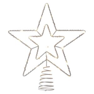 EMOS Standard Connect karácsonyi kültéri csillag csúcsdísz IP44 0,6W 30db meleg fehér LED 25,5x28,5cm